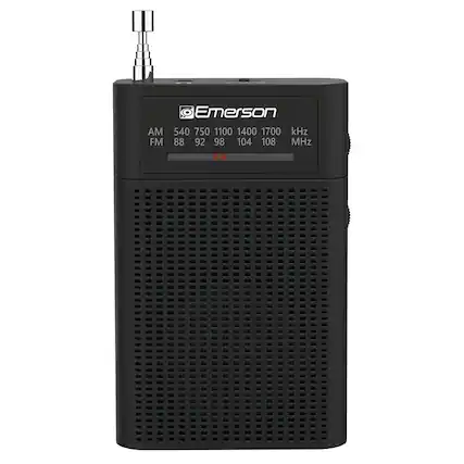 AM FM Emerson 540 750 1100 1400 1700 kHz 88 92 98 104 108 MHz