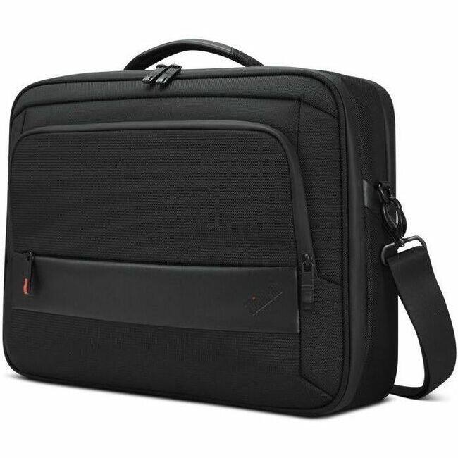 Front. Lenovo - Lenovo Carrying Case (Briefcase) for 16" Lenovo Notebook, Accessories, Workstation, Chromebook - Black - Wear Resistant - Black.
