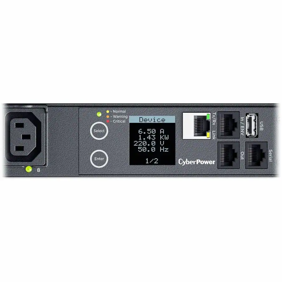 Audio Over Rj45 Connection CyberPower PDU41005 Switched PDU 1U Rackmount Black - Best Buy