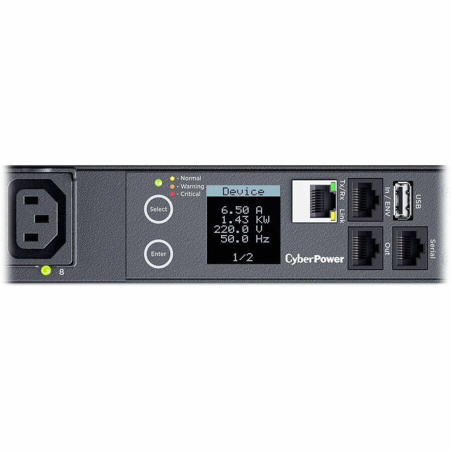 CyberPower PDU41005 Switched PDU 1U Rackmount Black - Best Buy