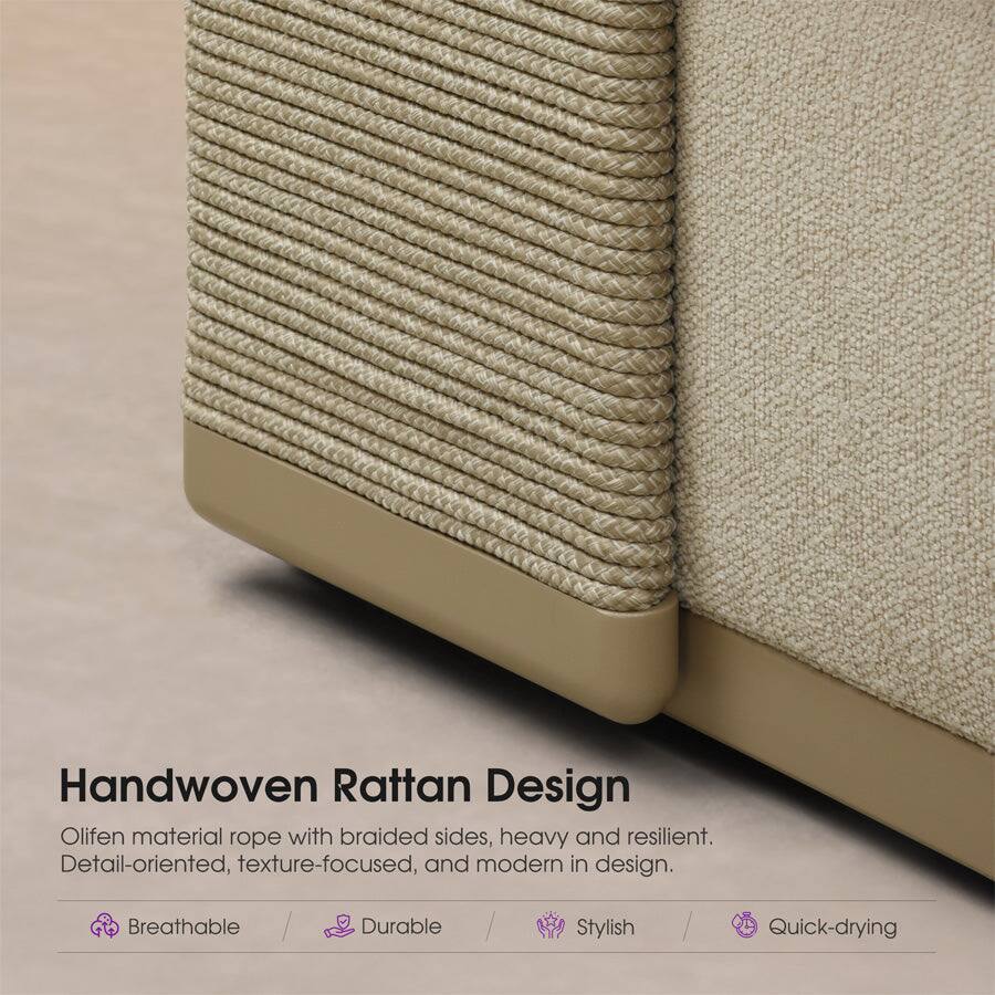 Handwoven Rattan Design

Olifen material rope with braided sides, heavy and resilient. Detail-oriented, texture-focused, and modern in design.

Breathable / Durable / Stylish / Quick-drying