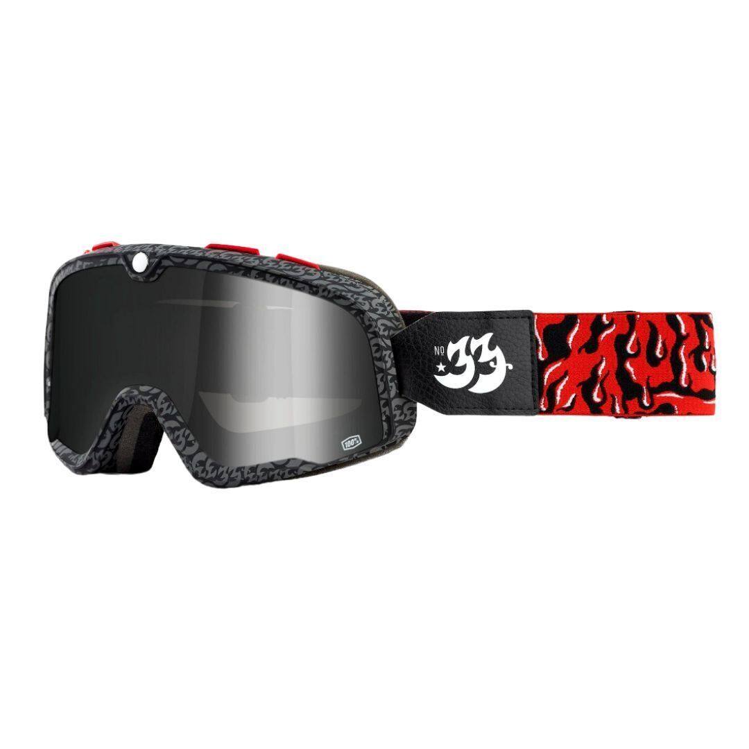 100% - BARSTOW Premium Protective Sport Goggles with Minimal Frame (House Ind. - Mirror Silver Lens)