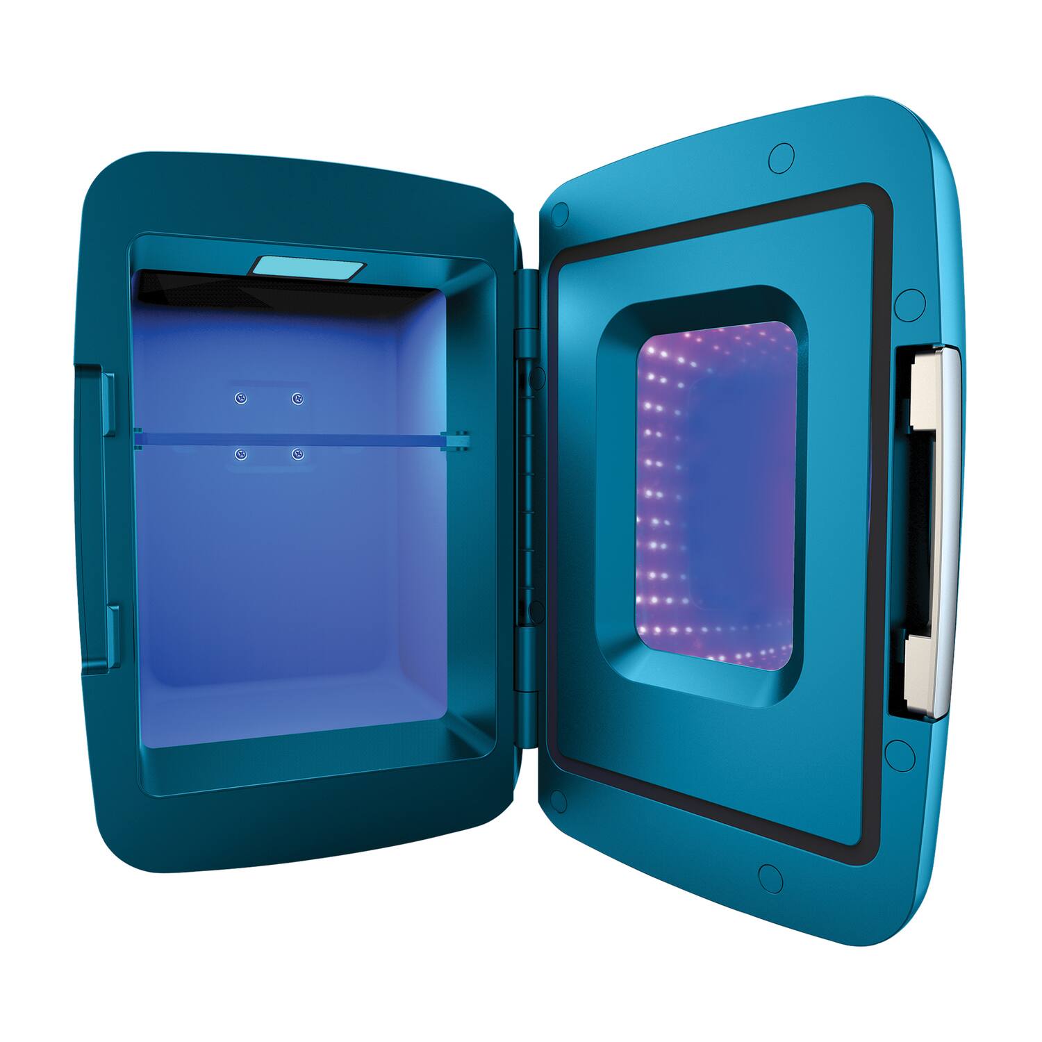 Alt View 7. Frigidaire - 6-Can Retro Gaming Light-up Portable Beverage Mini Fridge EFMIS179 - Blue.