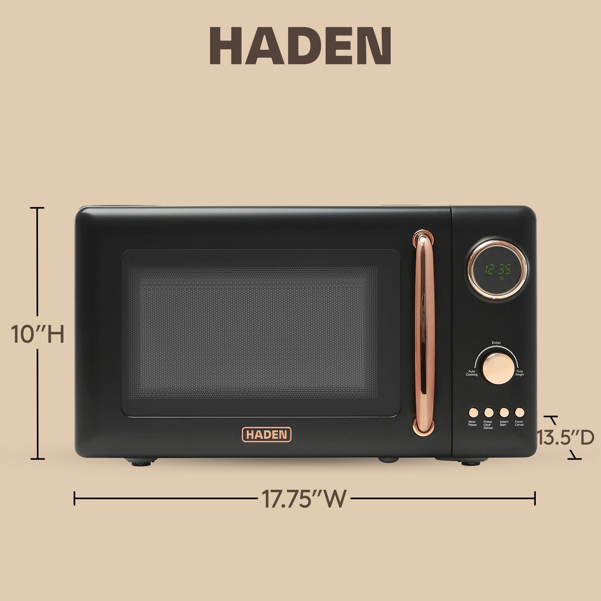 HADEN

12:35

10" H

17.75" W

13.5" D