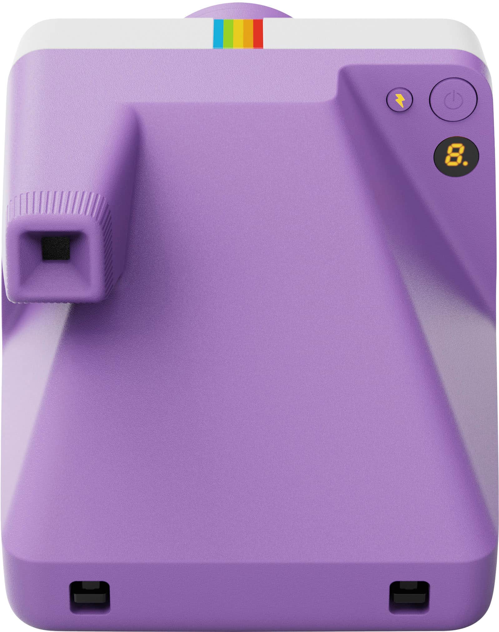 Alt View 1. Polaroid - Now Gen 3 Instant Camera + Color Film Bundle (8 Photos) - Purple.
