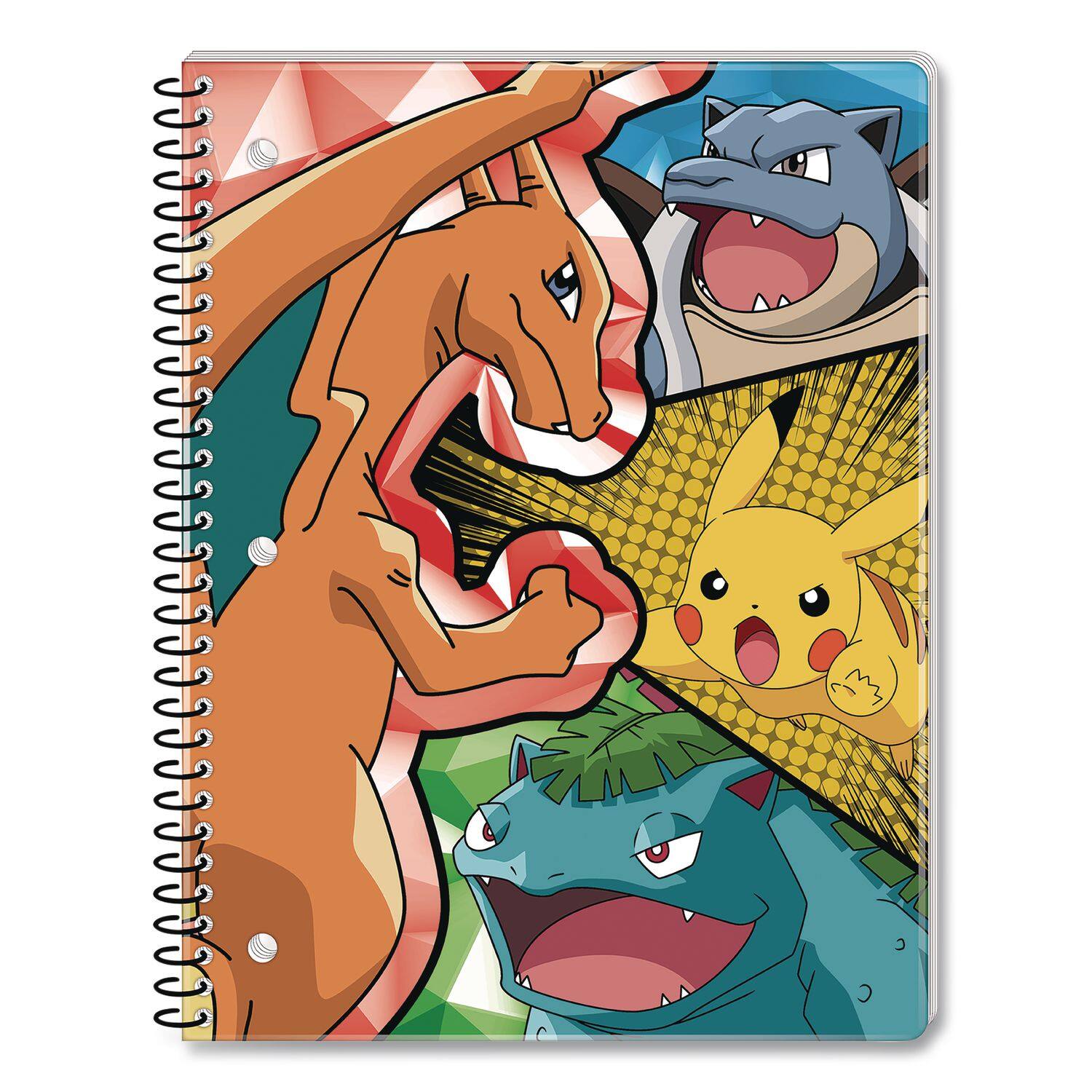 Left. Innovative Designs - Licensed Spiral Notebook Pokemon 1 Subject Wide/Legal Rule Multicolor Cover 10.5 x 8 Sheets.