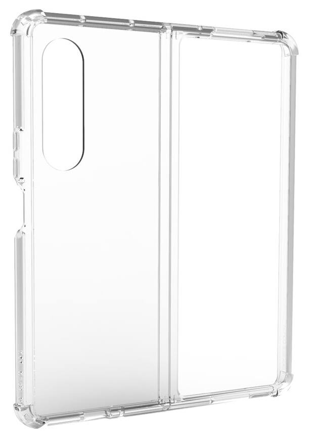 Alt View 2. Nakedcellphone - Clear Case for Samsung Galaxy Z Fold3 - Clear.