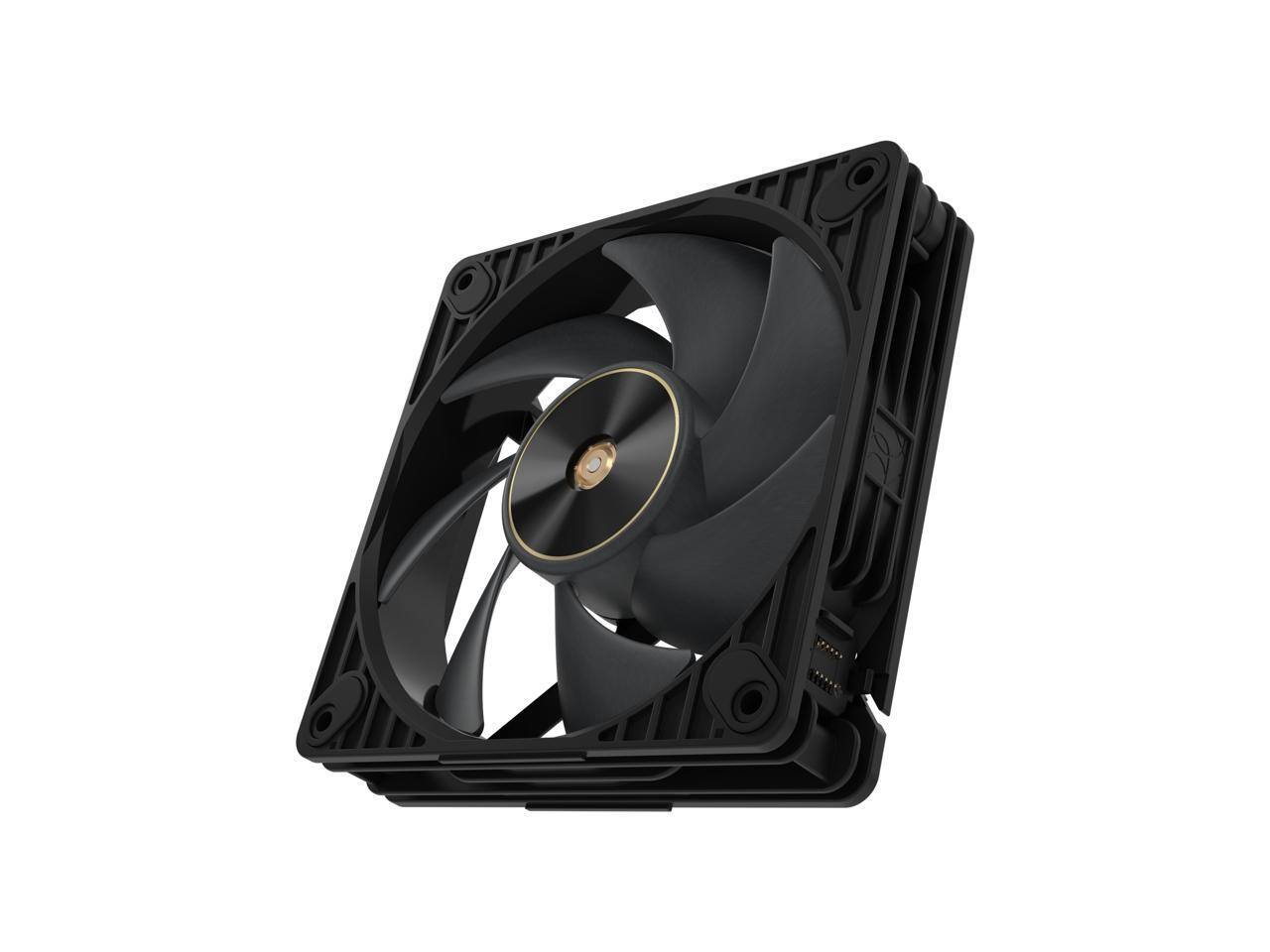 Front. ASUS - ASUS ProArt PF120 120mm PWM Fan, 3000RPM, High Airflow/Static Pressure, Daisy-Chain Design - Black.