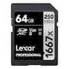 64 GB
250 MB/s
S2 XC II
V60
1667x
Lexar PROFESSIONAL