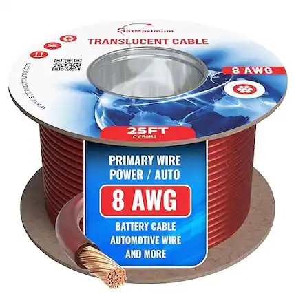 atMaximum CS TRANSLUCENT CABLE adidas 11 i E www.somaimumcom 25FT C BOHS 8 AWG PRIMARY WIRE POWER / AUTO 8 AWG BATTERY CABLE AUTOMOTIVE WIRE AND MORE