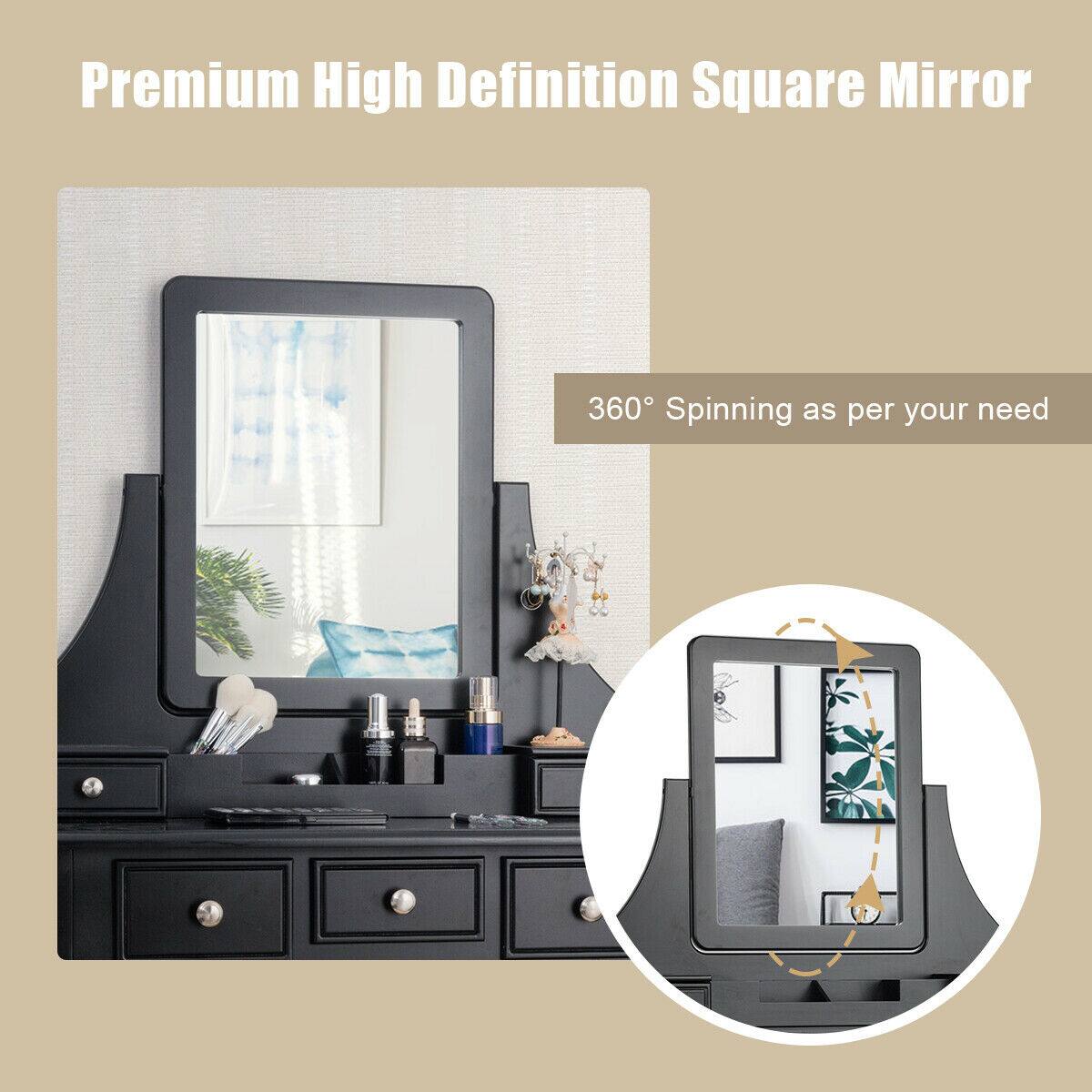 Premium High Definition Square Mirror

360° Spinning as per your need