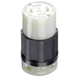 Leviton - Connector 2.22 in. D 1 pk - Black|White