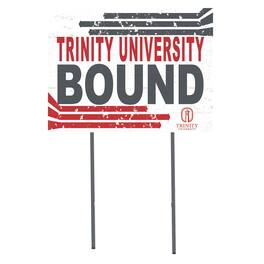 Jardine - Trinity Tigers 18" x 24" Bound Yard Sign - White
