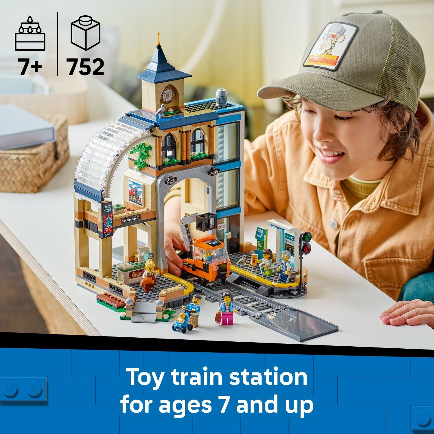 7+ 752 Toy train station for ages 7 and up