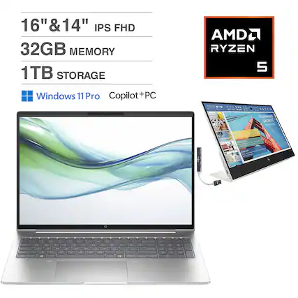 16" & 14" IPS FHD
32GB MEMORY
1TB STORAGE
AMD RYZEN 5
Windows 11 Pro
Copilot+PC