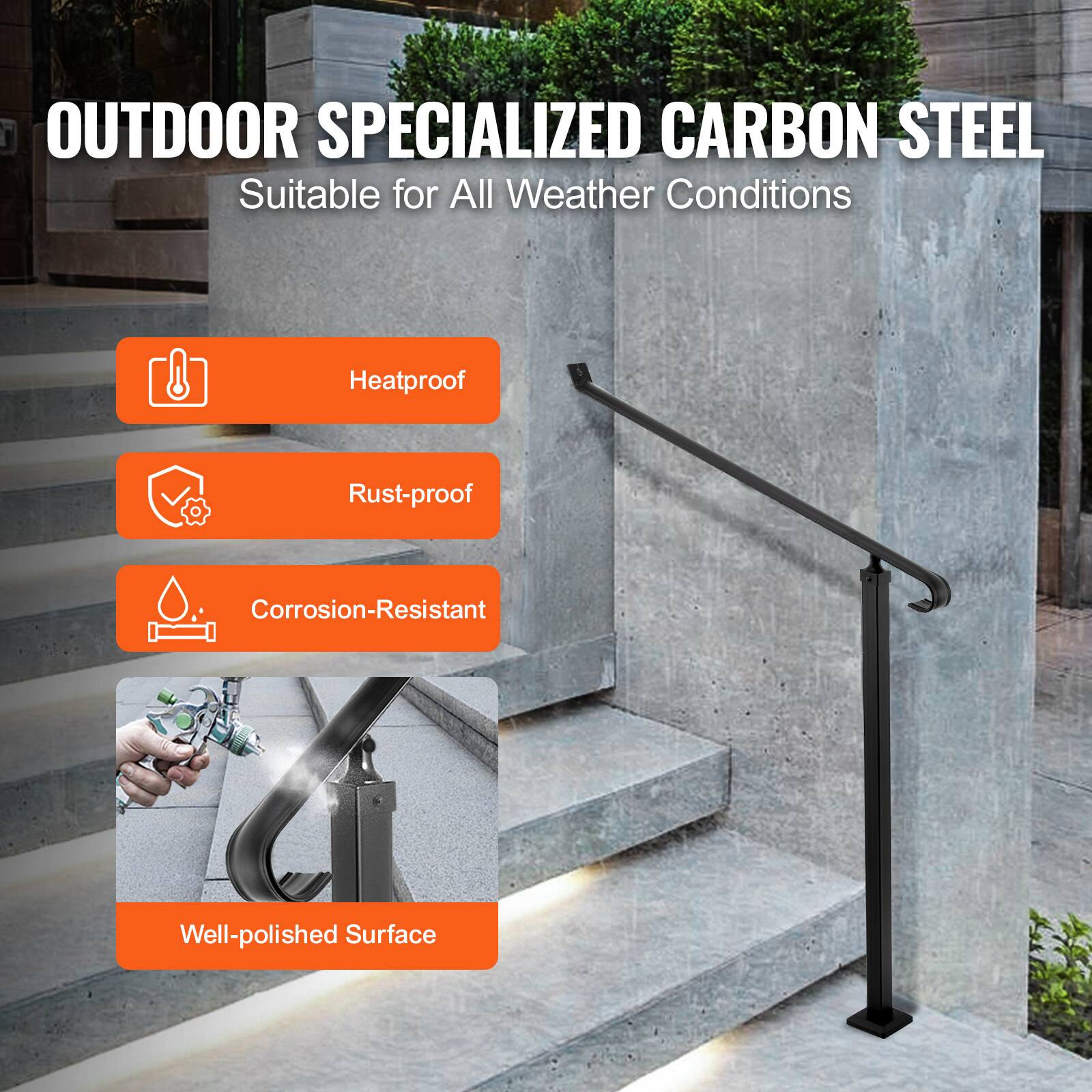 OUTDOOR SPECIALIZED CARBON STEEL
Suitable for All Weather Conditions
Heatproof
Rust-proof
Corrosion-Resistant
Well-polished Surface