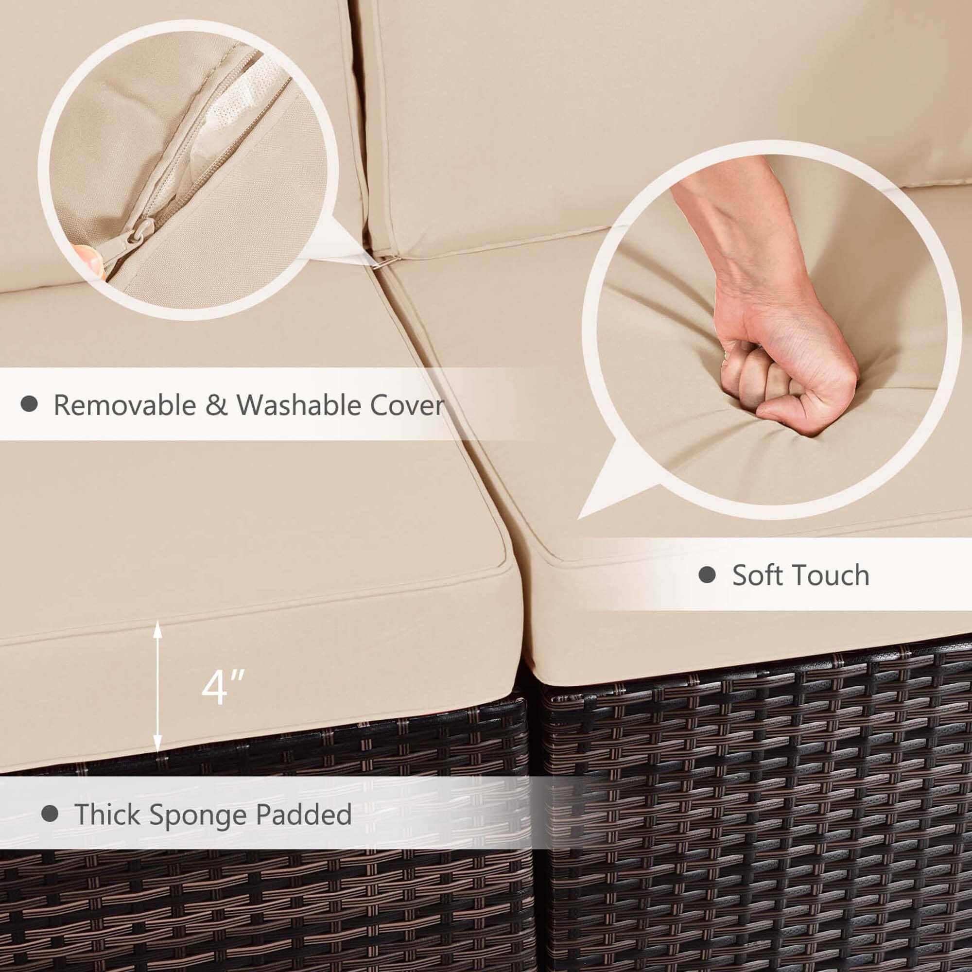 - Removable & Washable Cover
- Soft Touch
- Thick Sponge Padded (4")