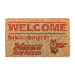 Jardine - Marist Red Foxes 18" x 30" Welcome Doormat - Brown