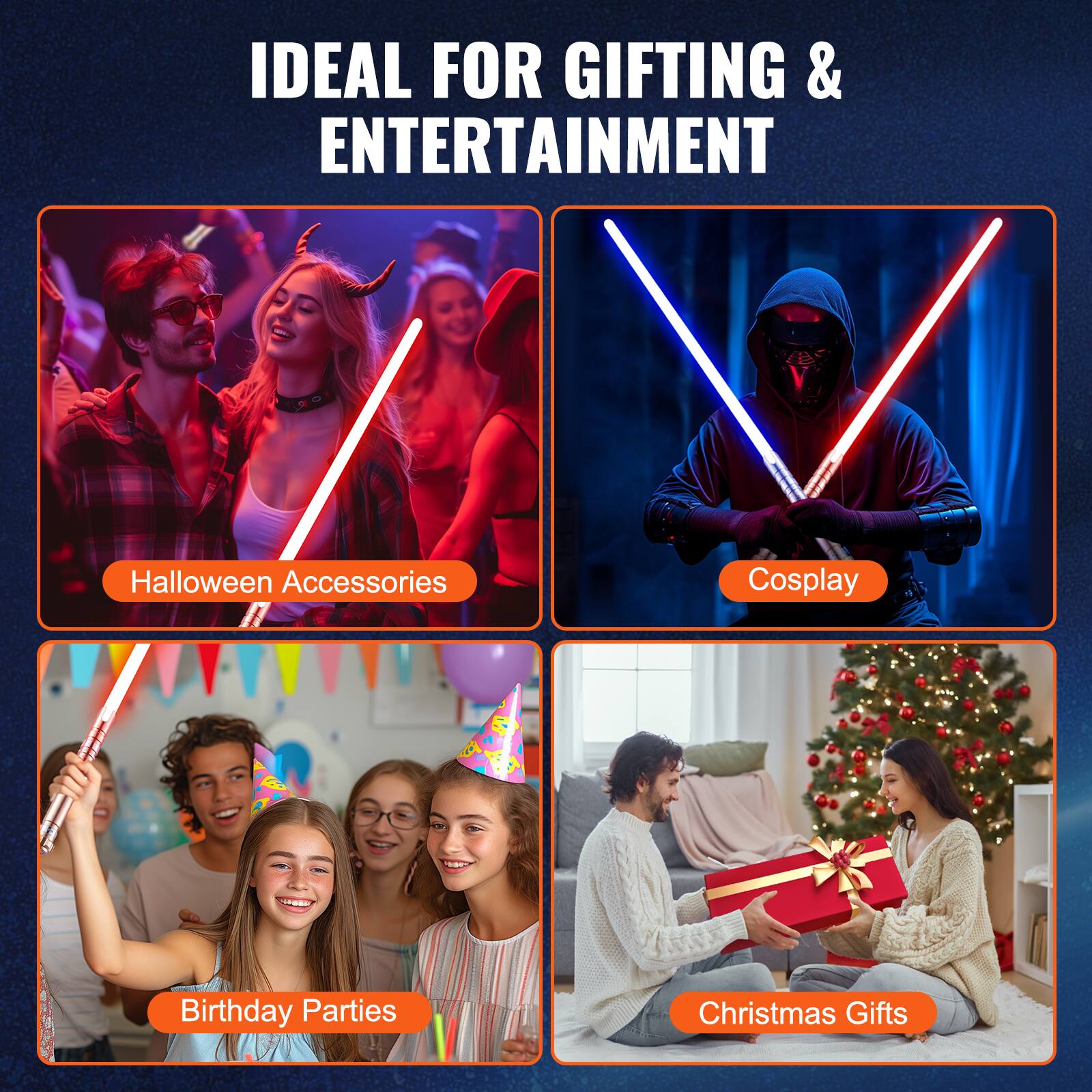 IDEAL FOR GIFTING & ENTERTAINMENT

- Halloween Accessories
- Cosplay
- Birthday Parties
- Christmas Gifts