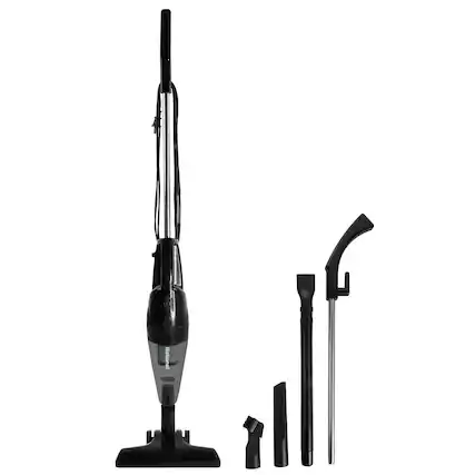 Front. National - 2-in-1 Corded Upright and Handheld Vacuum Cleaner, Detachable Handle, NA-800V - Black.