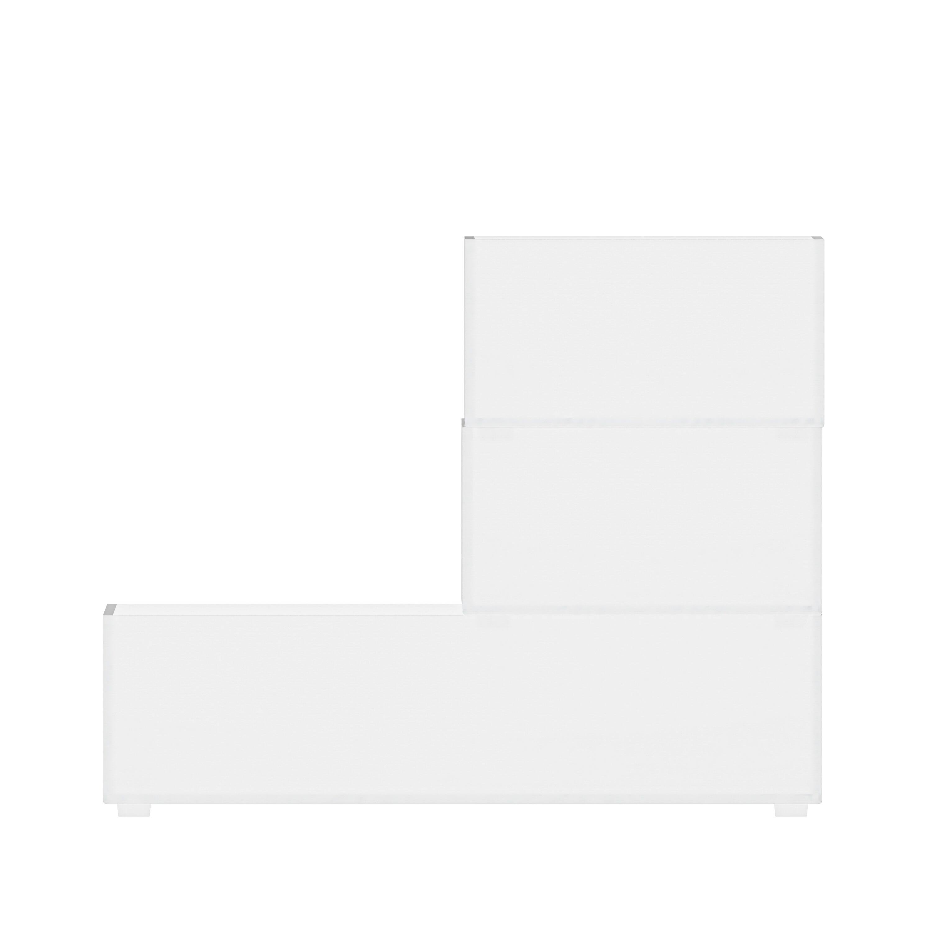 Alt View 17. Martha Stewart - Brody  Plastic Stackable Desktop Organizer Set-1-S/1-M/1-L - Clear.