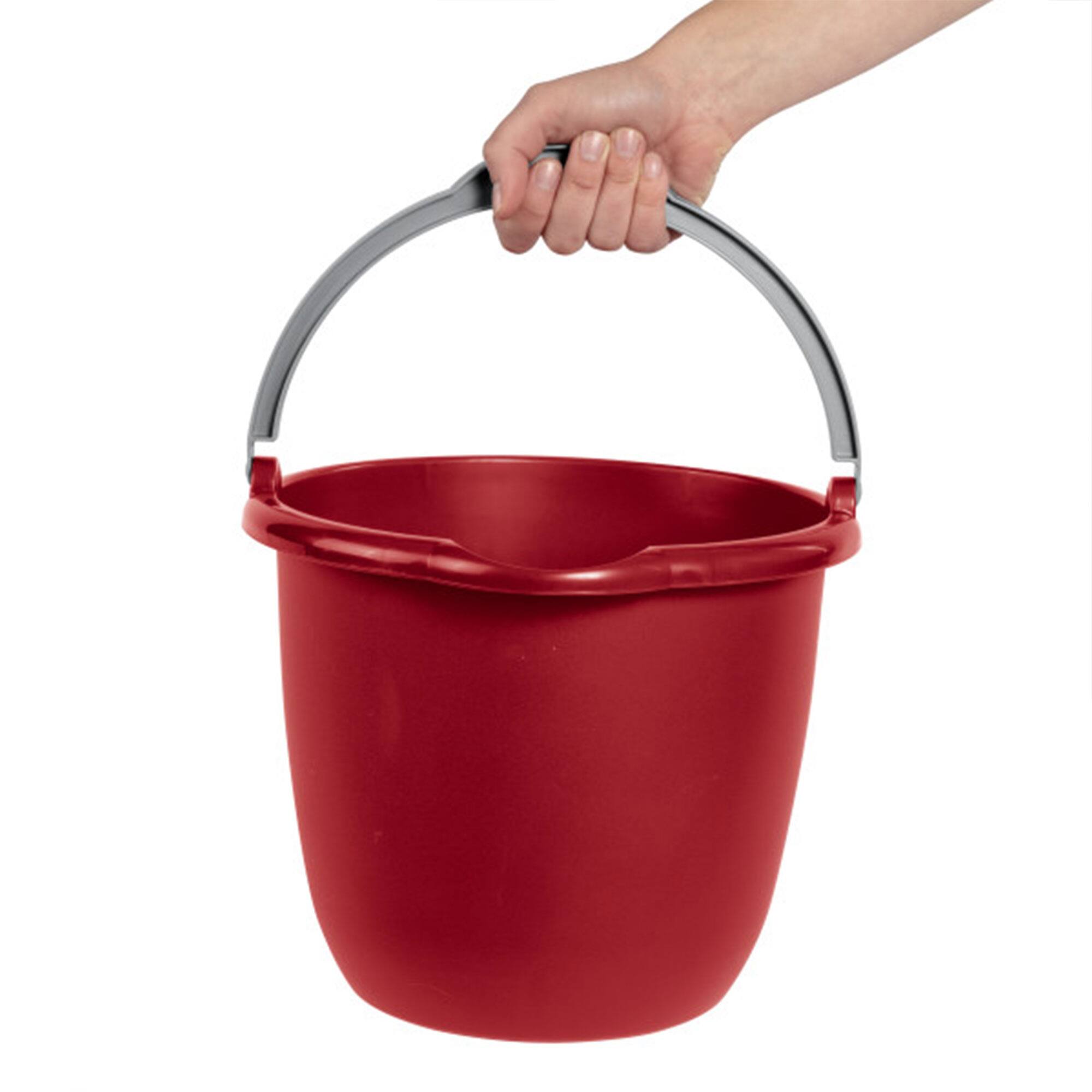 Alt View 3. Sterilite - Sterilite Large 10 Qt Easy Pour Spout Pail with Comfy Grip Handle, Red (36 Pack) - Red.