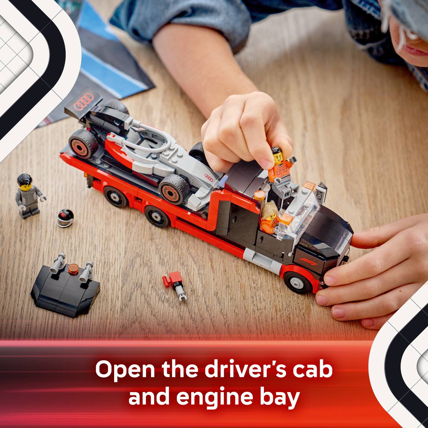 a CELT - Open the driver's cab and engine bay