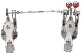 Gibraltar Hardware - G-Class Double Chain Double Bass Drum Pedal, with G-Drive Dual Adjustable Cam, Helix Mounting System, Die-Cast Base