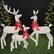 Front. Best Choice Products - Best Choice Products 3-Piece 2D Deer Family Set, Lighted Christmas Outdoor Decoration w/ 175 Lights, Stakes - Silver - Silver.