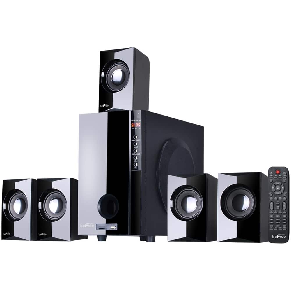 Front. beFree Sound - Powered Wireless Speaker System - Black.