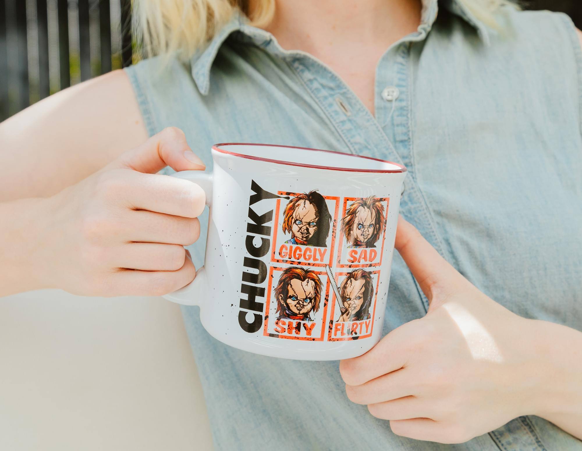 CHUCKY  
GIGGLY  
SAD  
SHY  
FLIRTY