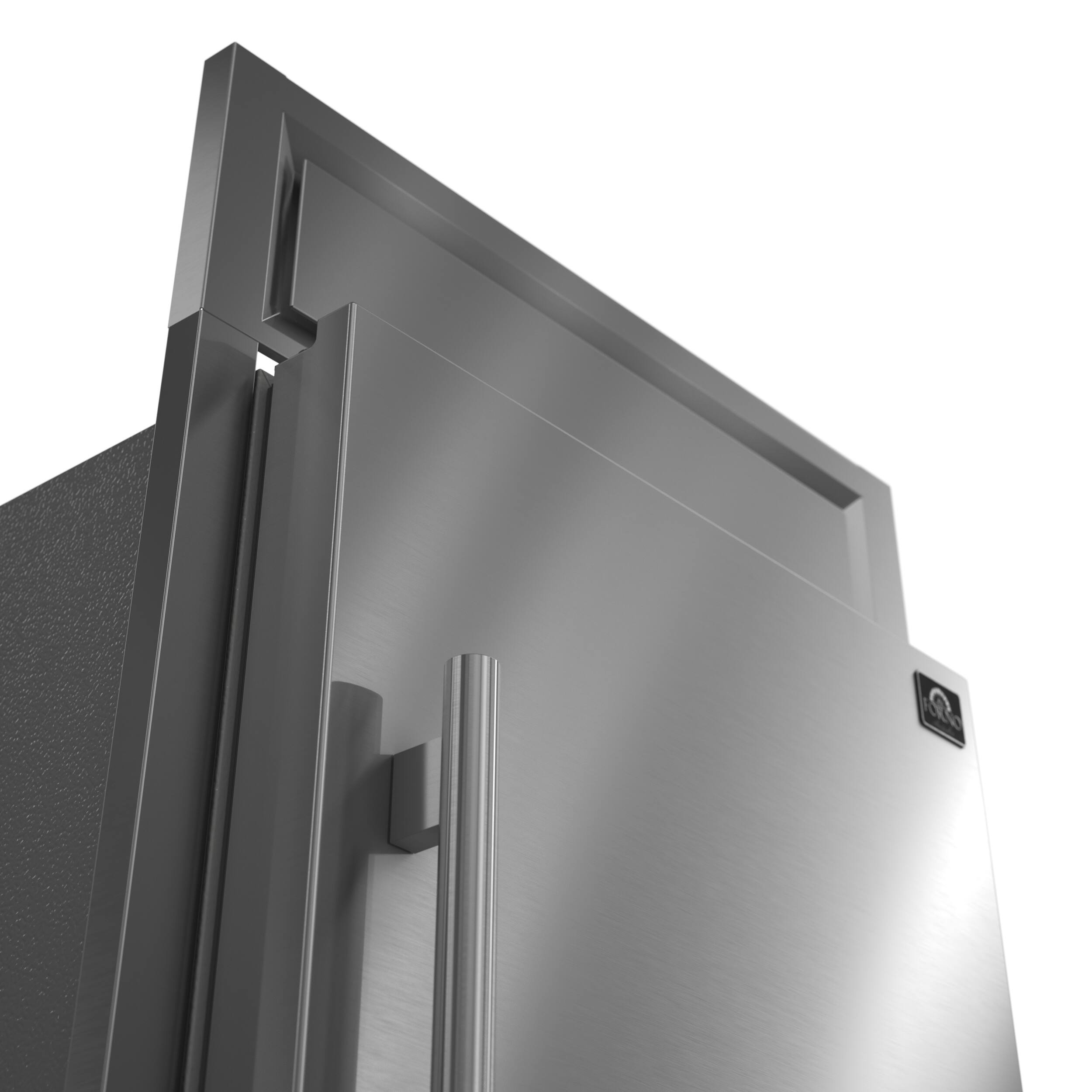 Alt View 10. Forno Appliances - Maderno 13.6 Cu. Ft. Built-In Convertible Refrigerator/Freezer with Decorative Grill and Right Swing Door - Stainless Steel.