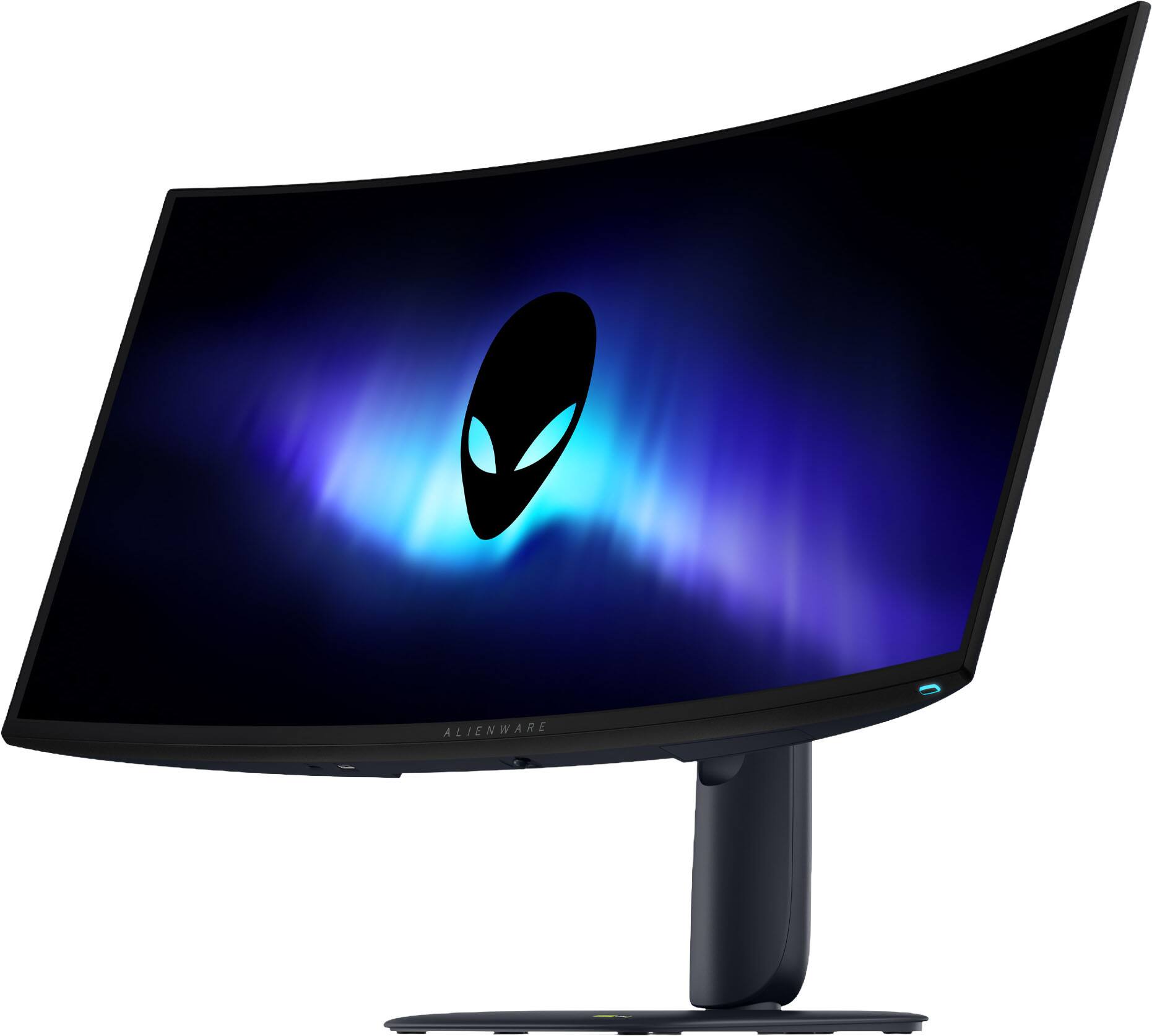 Alt View 12. Alienware - 34" QD-OLED UWQHD 280Hz .03ms FreeSync Premium Pro and G-SYNC Compatible Curved Gaming Monitor w/HDR (HDMI, DisplayPort) - Black.