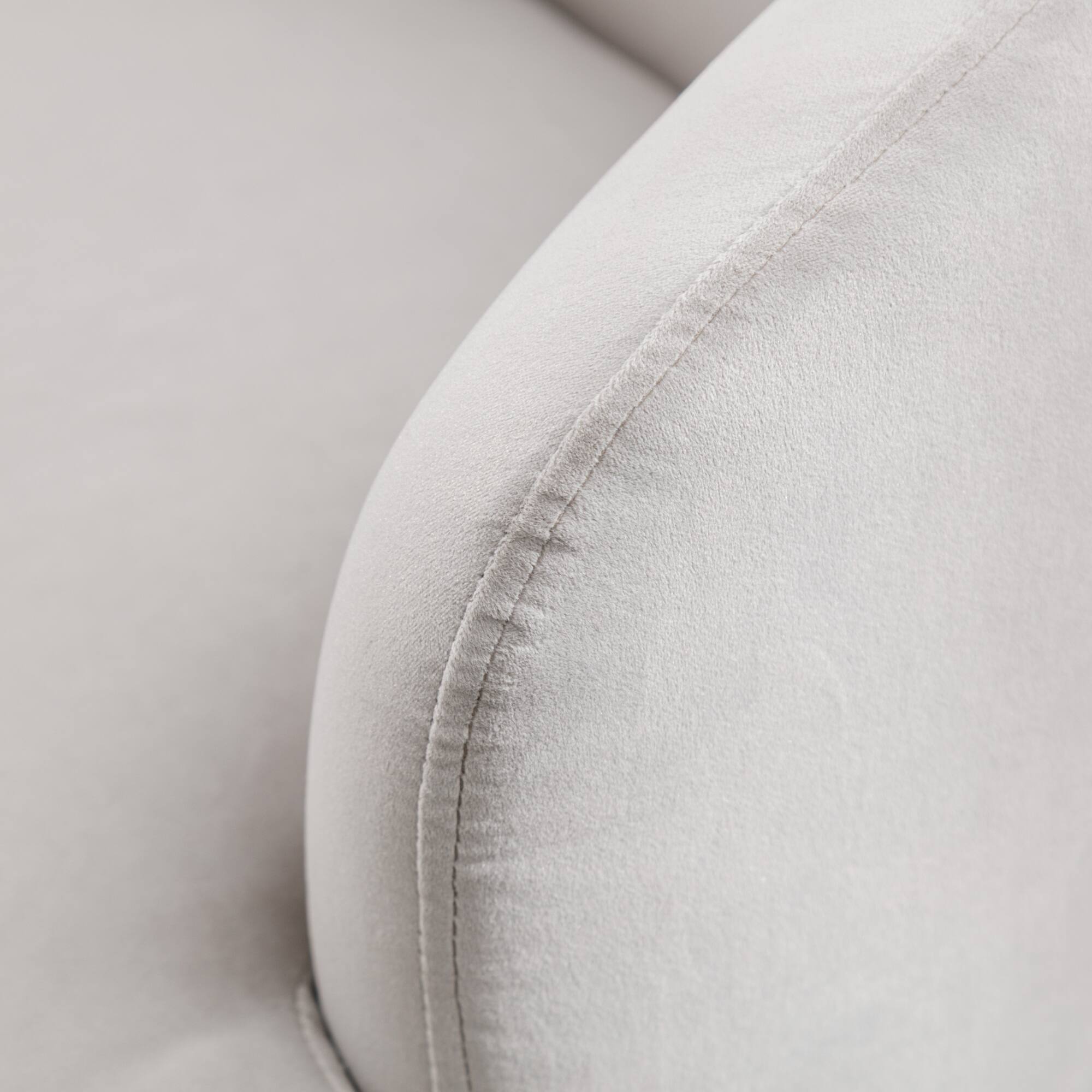 Alt View 5. GOODSILO - Contemporary Velvet Swivel Accent Armchair with Ergonomic Design and 360-Degree Rotation - Gray.