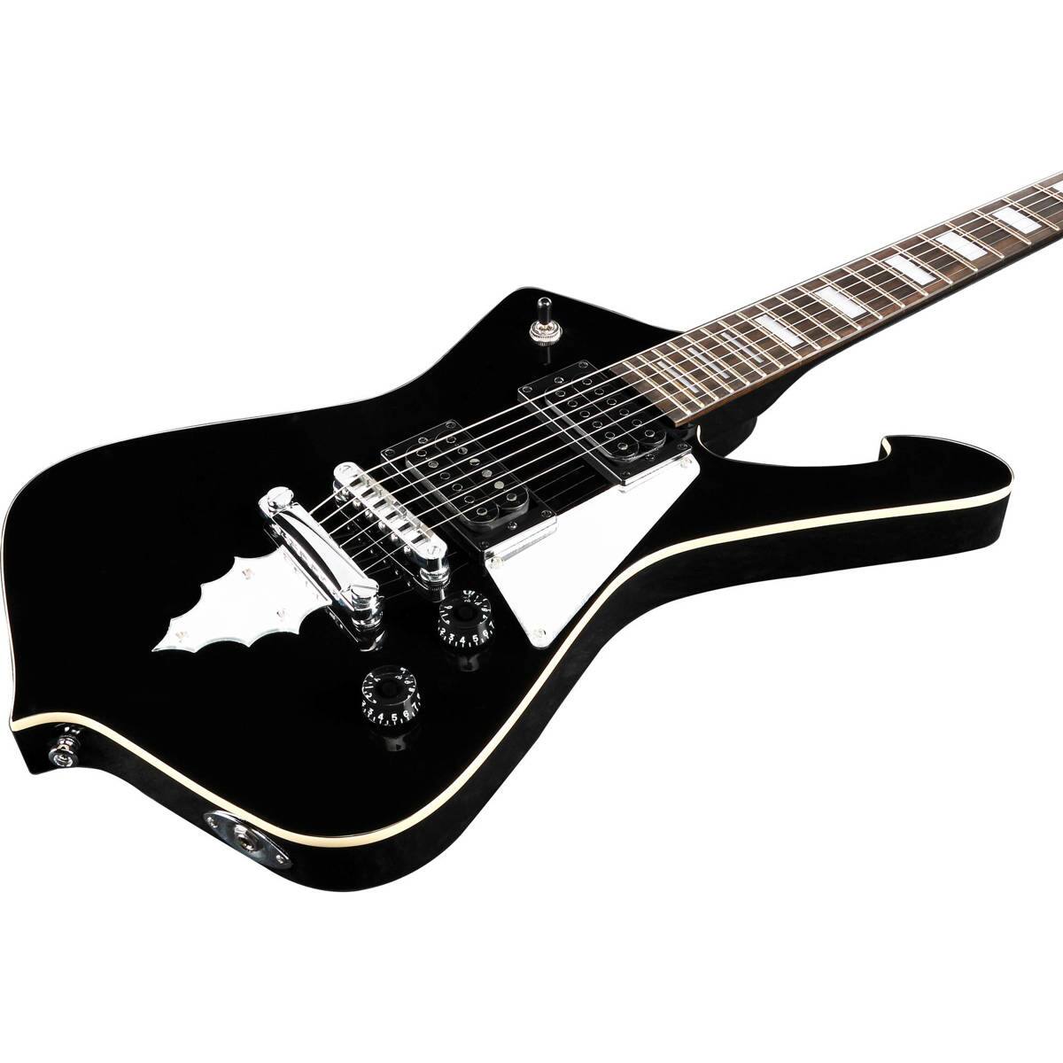 Alt View 3. Ibanez - Ibanez Paul Stanley Signature Series PSM10 Electric Guitar, Rosewood Fretboard, Black.
