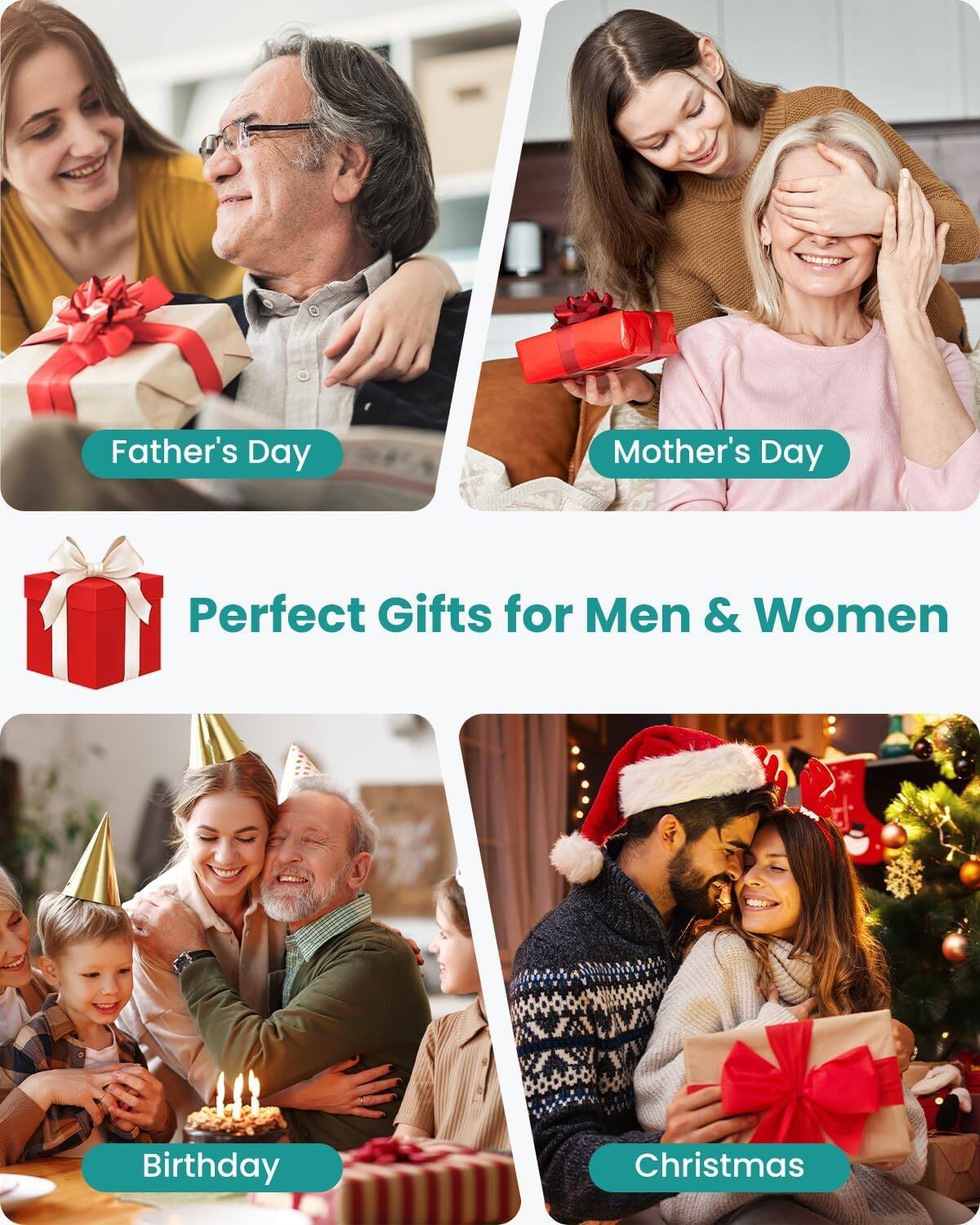 Father's Day  
Mother's Day  
Perfect Gifts for Men & Women  
Birthday  
Christmas