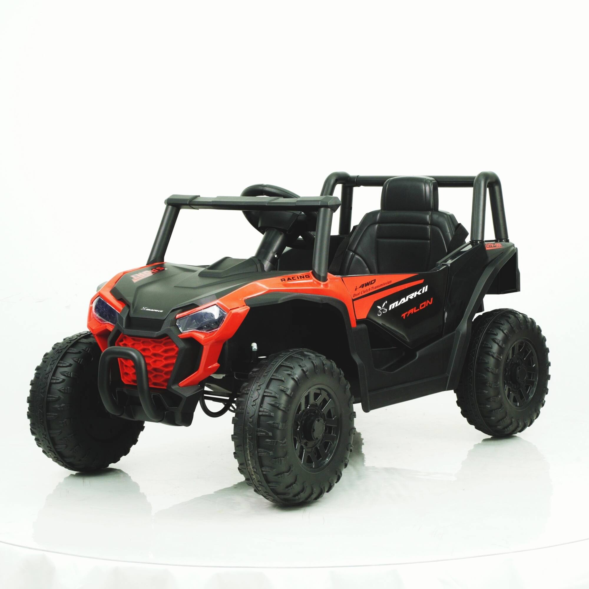 ELEMENT ACE - 12V Kids Electric Ride-On UTV Car with Remote Control, Ideal Outdoor Toy Vehicle with Music and LED Lights - Red