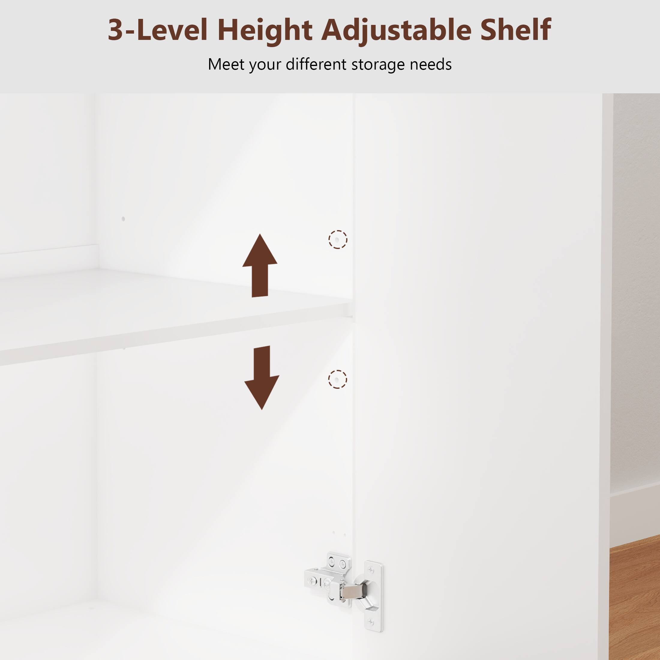 3-Level Height Adjustable Shelf
Meet your different storage needs