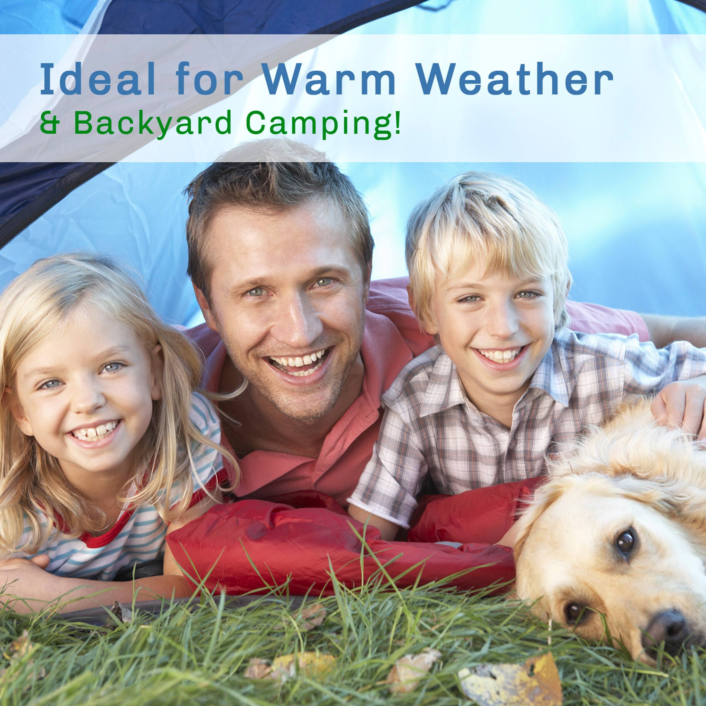 Ideal for Warm Weather & Backyard Camping!