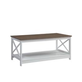 Convenience Concepts - Oxford Coffee Table - Driftwood / White