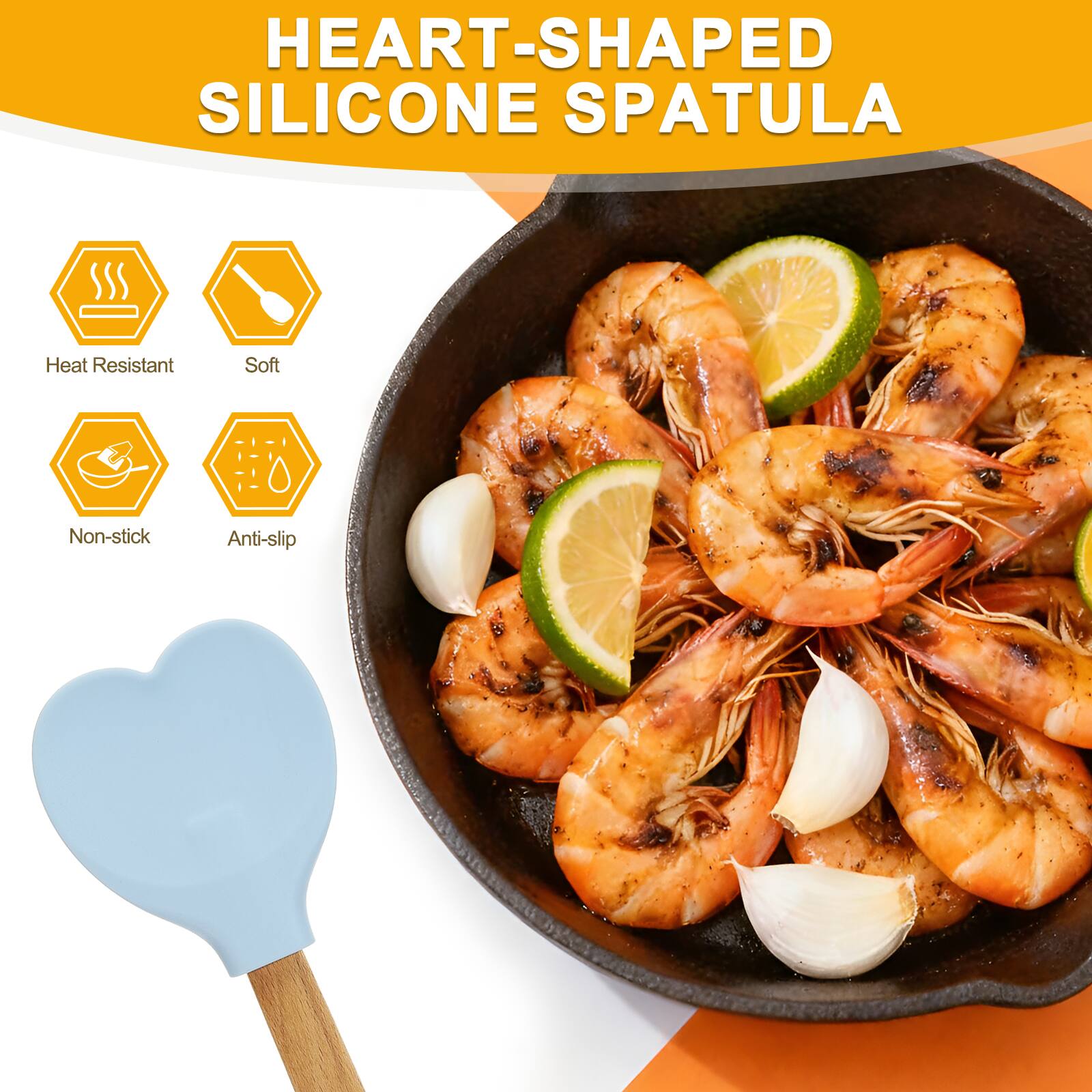 HEART-SHAPED SILICONE SPATULA

Heat Resistant
Soft
Non-stick
Anti-slip