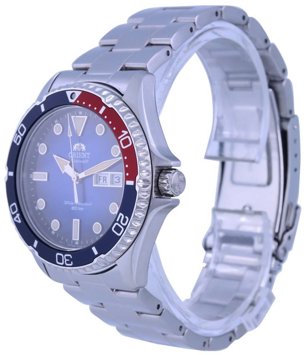 50 RIENT ulmati 10 FR 3 40 i Mant 20 bar I 30 20

Corrected text based on the image:
50 RIENT ulmati 10 FR 3 40 i Mant 20 bar I 30 20

The text on the watch face includes:
- "ORIENT"
- "Automatic"
- "20 bar"
- "FR 3"