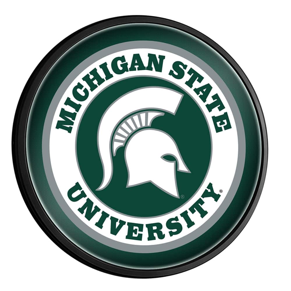 The Fan-Brand - Michigan State Spartans 18'' x 18'' Slimline Illuminated Wall Sign - Multicolor