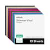 cricut.
Shimmer Vinyl Sampler
30.5 cm x 30.5 cm / 12 in x 12 in
10 Sheets
Genuine Product