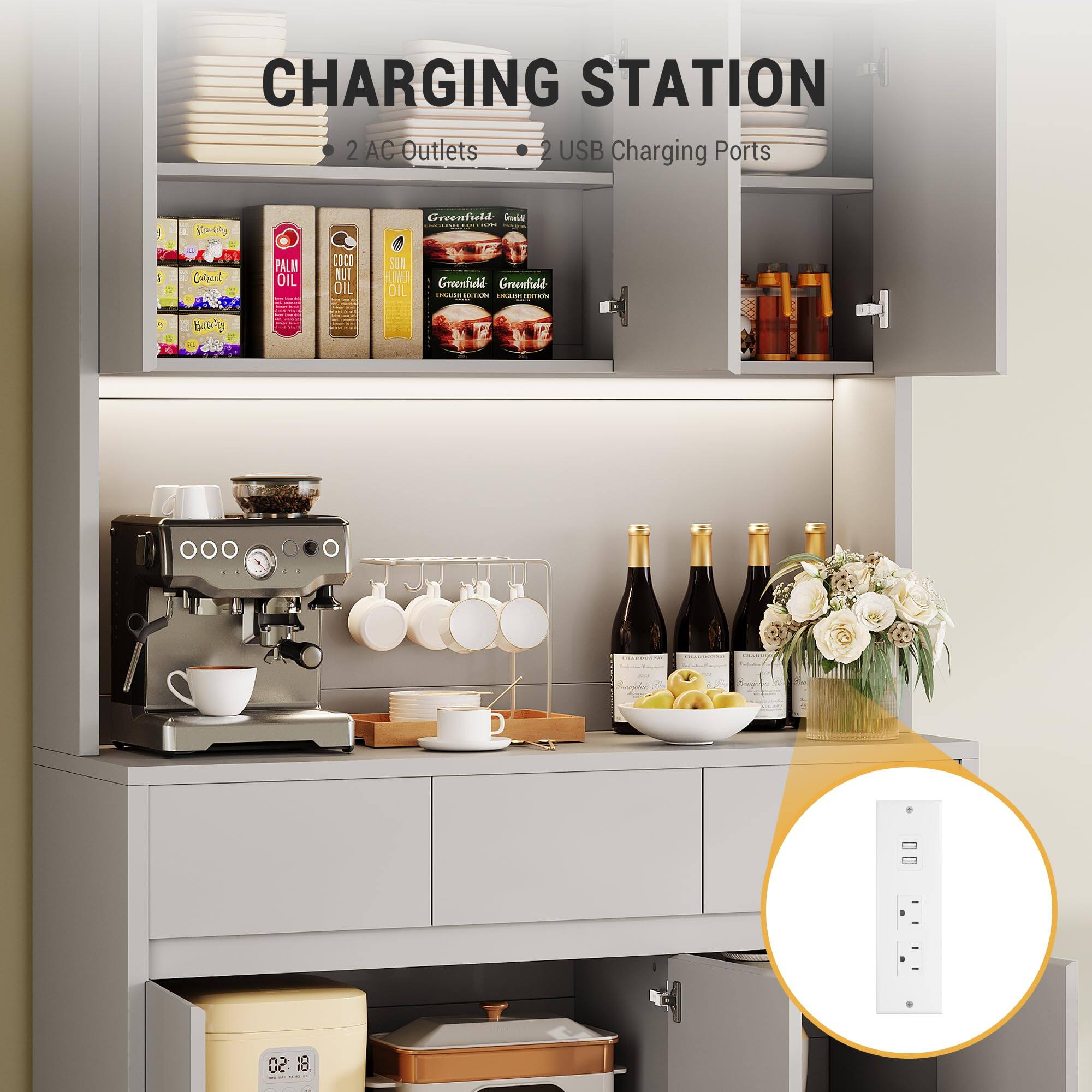 CHARGING STATION  
2 AC Outlets  
2 USB Charging Ports  

Greenfield  
Palm Oil  
Coco Nut Oil  
Sunflower Oil  

Greenfield  
Greenfield  

02 18