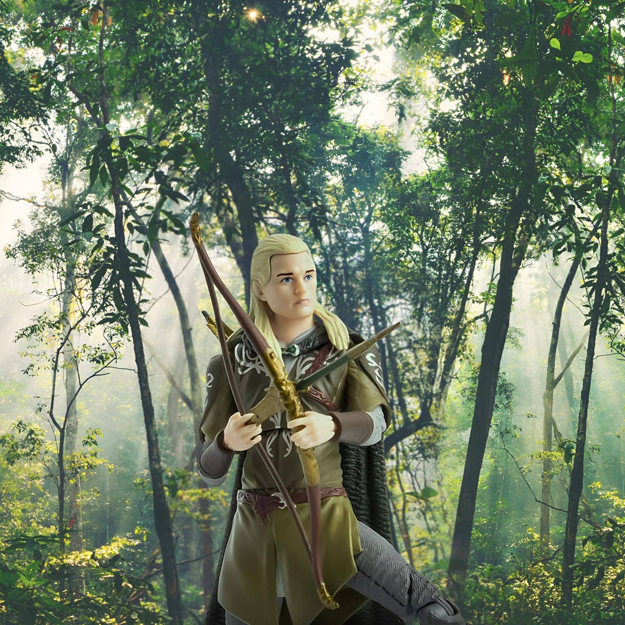 Alt View 4. The Loyal Subjects - The Lord of the Rings BST AXN 5 Inch Action Figure | Legolas - Multi-Colored.