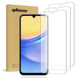 RomeTech - Rome Tech for Samsung Galaxy A15 5G Tempered Glass Screen Protector 3 Per Pack - Transparent