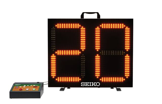 The text on the image is:
- "SEIKO" (at the bottom of the scoreboard)
- "SEIKO" (on the control unit)