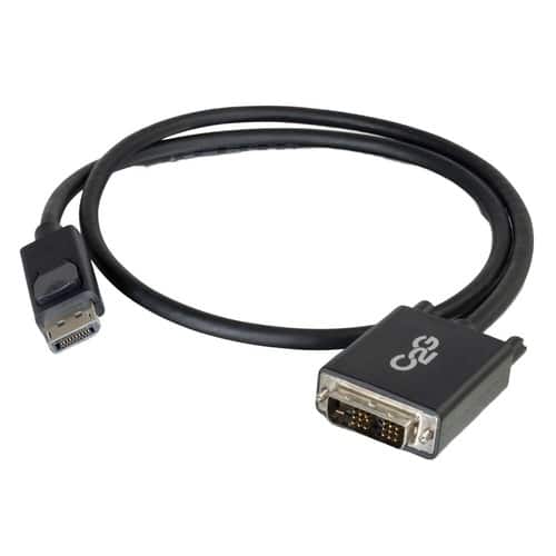 C2G - 54329 6 Feet DisplayPort to DVI-D Adapter Cable - DisplayPort / DVI-D for Notebook, Monitor, Desktop Computer, V - Black