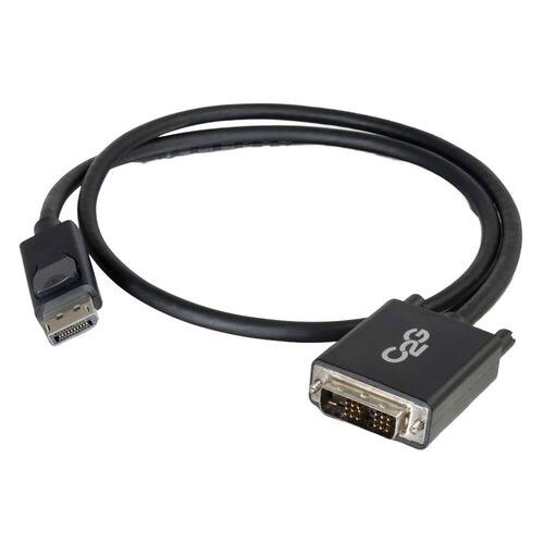 C2G - 54329 6 Feet DisplayPort to DVI-D Adapter Cable - DisplayPort / DVI-D for Notebook, Monitor, Desktop Computer, V - Black